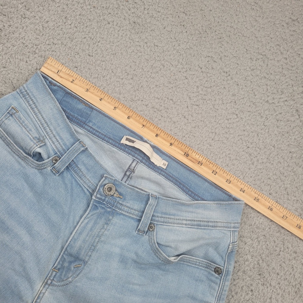 Levis Womens 10 W30 Light Wash Denim‎ Cropped Jeans - Picture 3 of 11